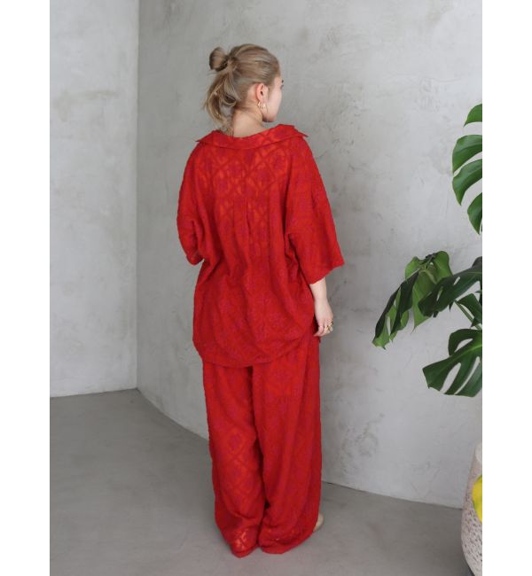 Ungrid「起毛エンブロイダリーラフパンツ」|その他|