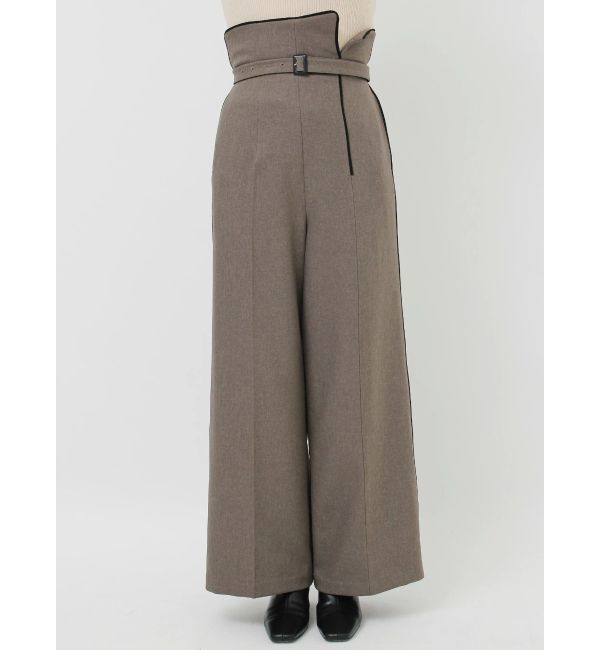 LAGUNAMOON「バイカラーラペルワイドパンツ」|その他|