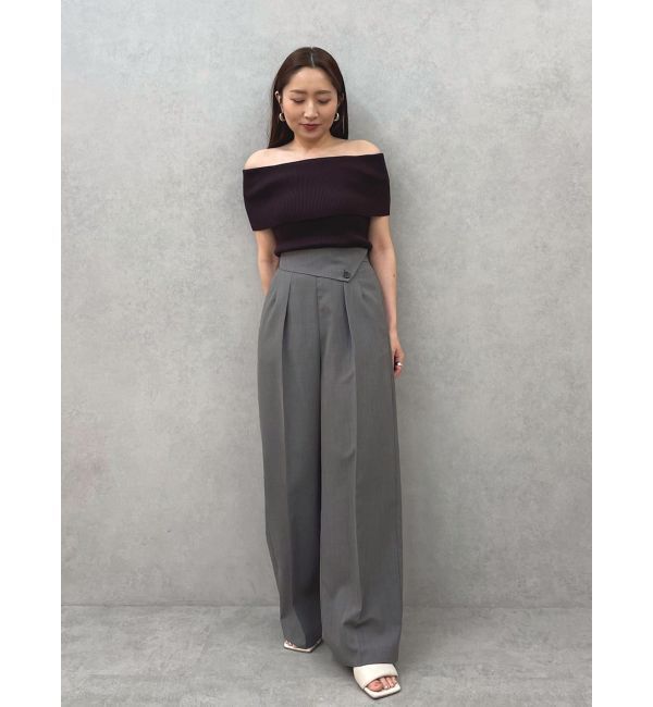 LAGUNAMOON「ラペルワイドパンツ」|その他|