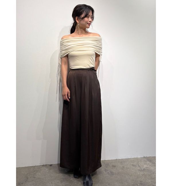 LAGUNAMOON「シルエットタックワイドパンツ」|その他|