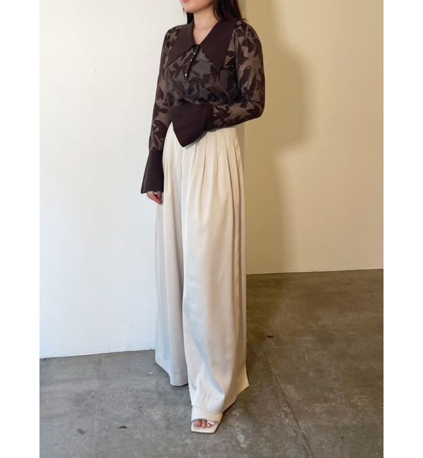 LAGUNAMOON「シルエットタックワイドパンツ」|その他|