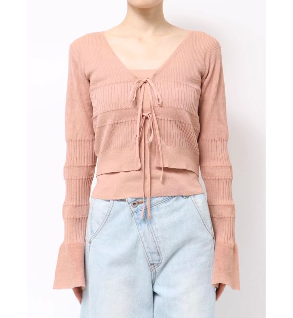 LAGUNAMOON「スパークラメリボンニットアンサンブル」|ニット・セーター|