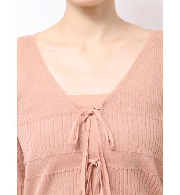 LAGUNAMOON「スパークラメリボンニットアンサンブル」|ニット・セーター|