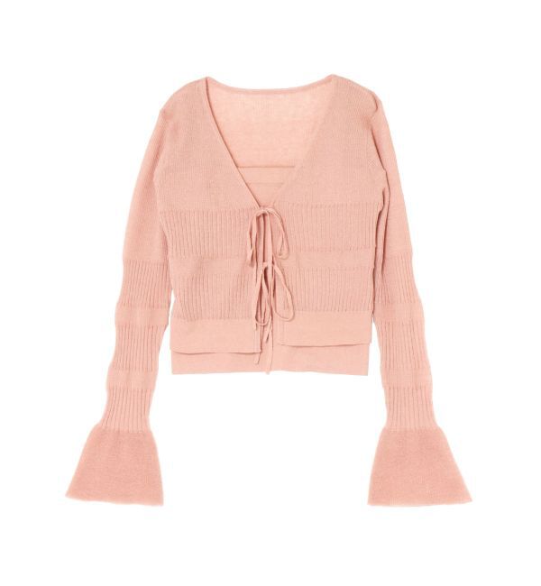 LAGUNAMOON「スパークラメリボンニットアンサンブル」|ニット・セーター|