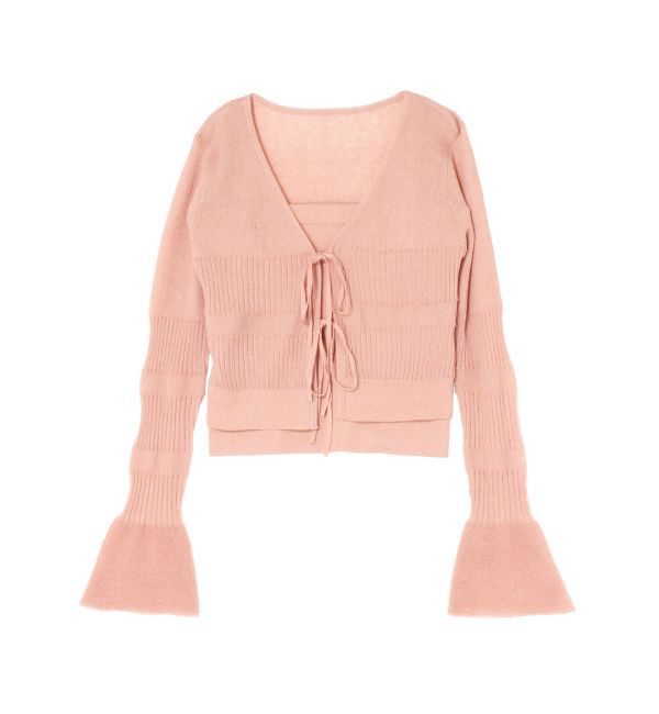 LAGUNAMOON「スパークラメリボンニットアンサンブル」|ニット・セーター|