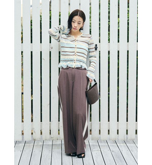 LAGUNAMOON「フロントジップラインパンツ」|その他|