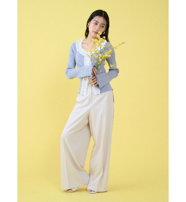 LAGUNAMOON「フロントジップラインパンツ」|その他|