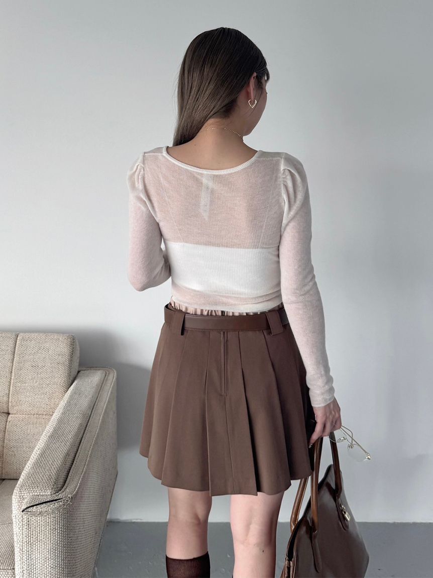 SNIDEL「レイヤードデザインプリーツスカショ」|その他|