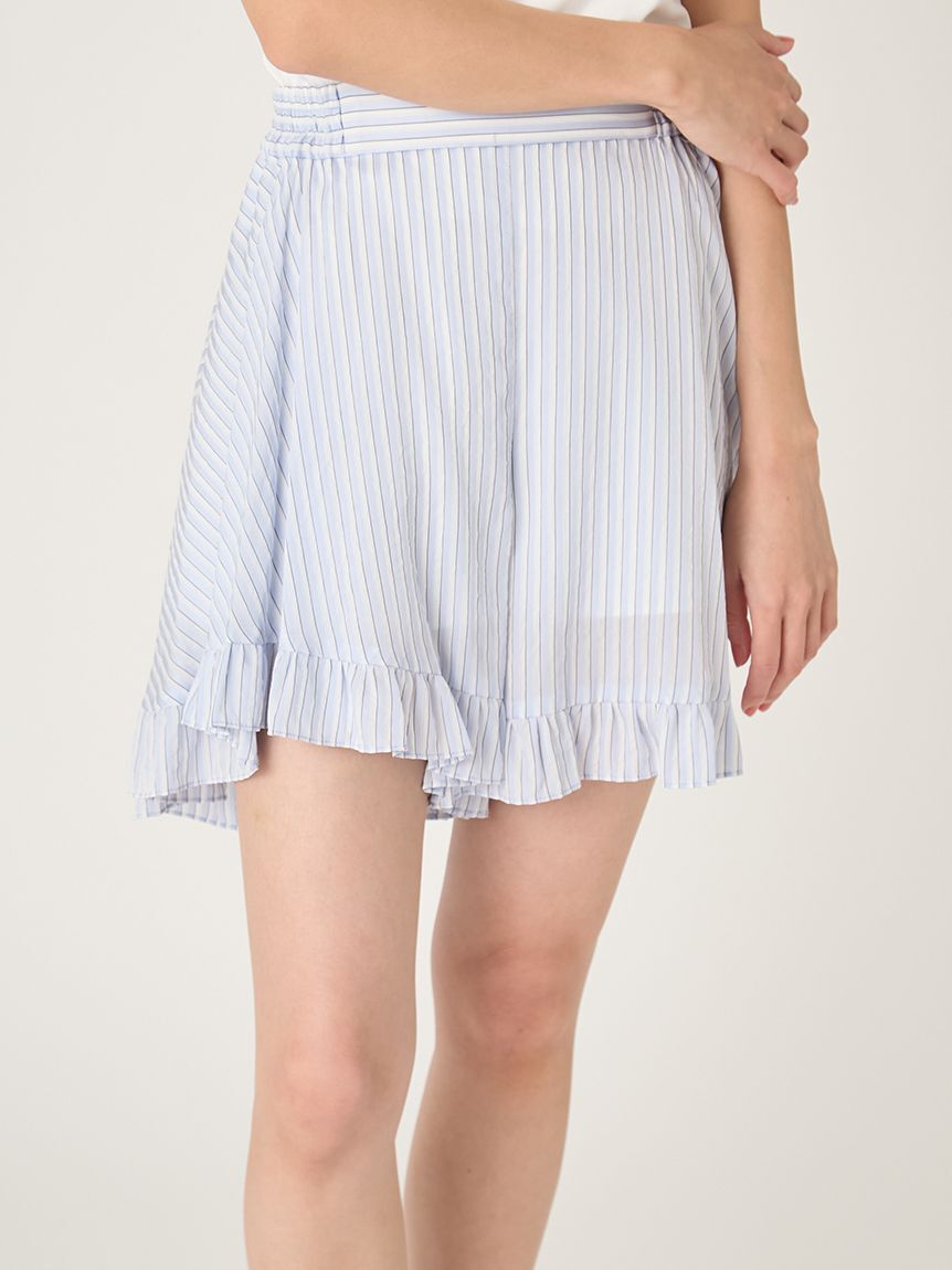 FRAY I.D「フリルヘムストライプショートパンツ」|その他|