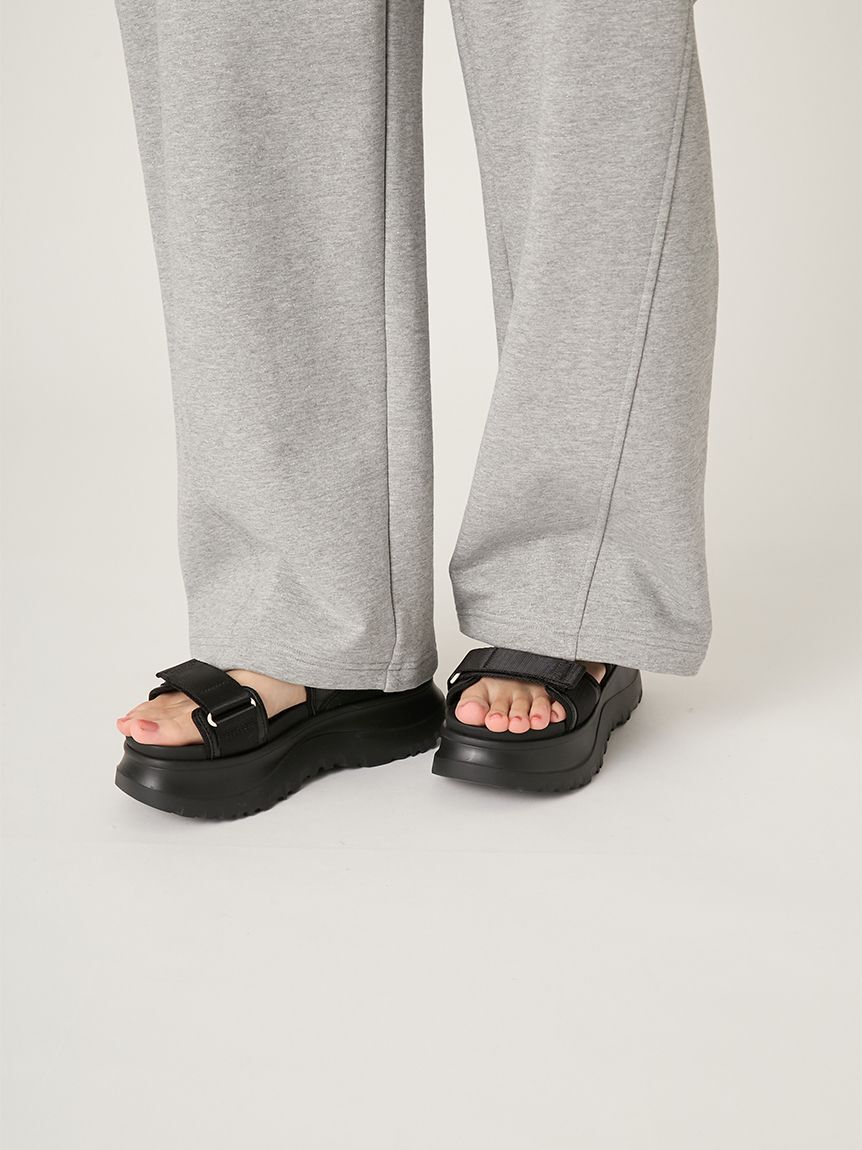 FRAY I.D「カットアウトスウェットパンツ」|チノ|