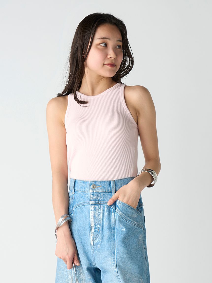 LILY BROWN Lingerie「【LILY BROWN Lingerie】カップインアメスリ/サントーニ」|タンクトップ|