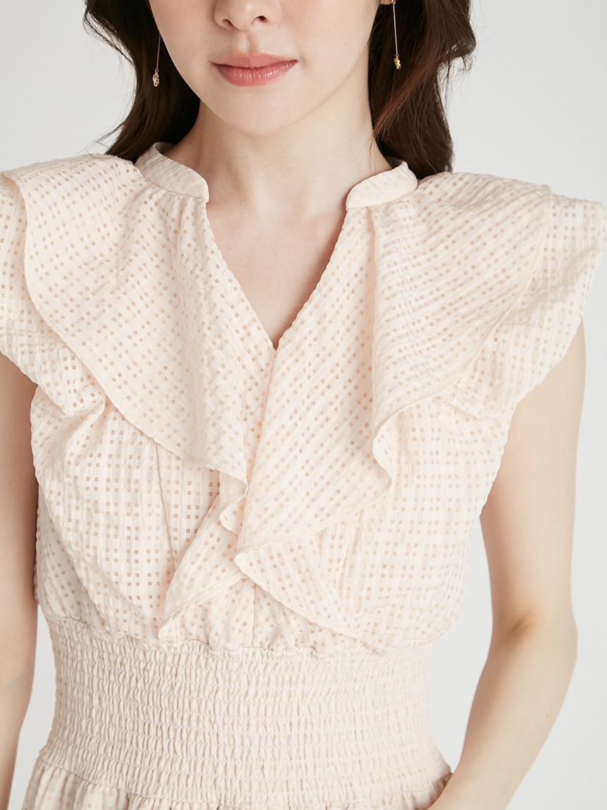 CELFORD「フリルシャーリングタイトワンピース」|ワンピース|