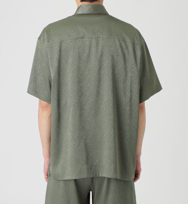  「サテンジャカード ショートスリーブシャツ」|シャツ・ブラウス|
