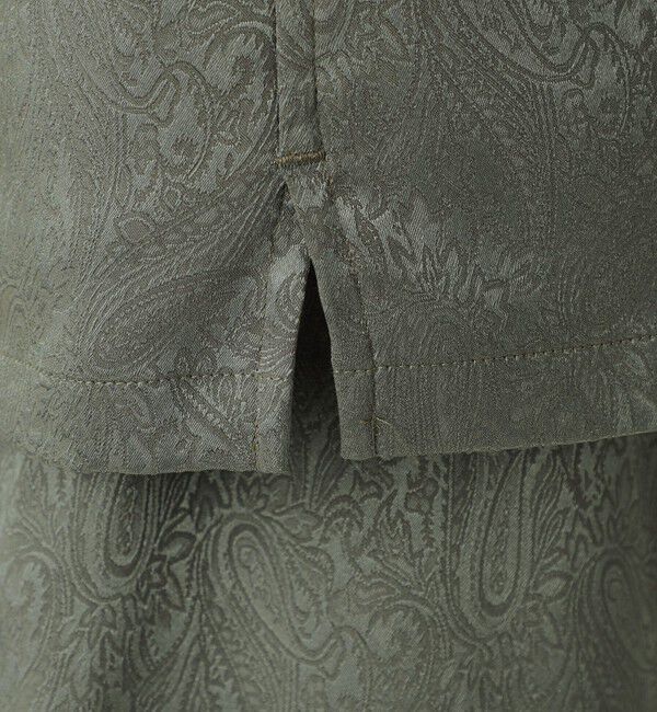  「サテンジャカード ショートスリーブシャツ」|シャツ・ブラウス|