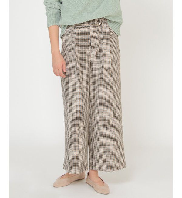 ikka「RENU ウーリッシュサーモリボンパンツ」|その他|キャメル