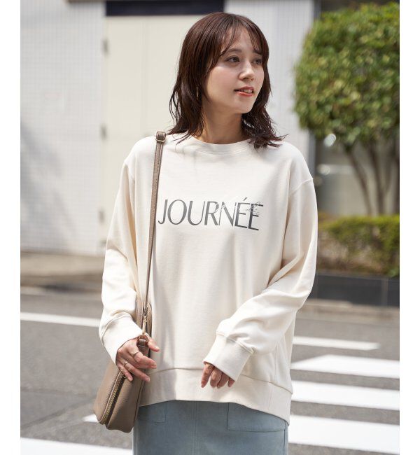 ikka「裏毛ロゴフォトスウェット」|パーカー|