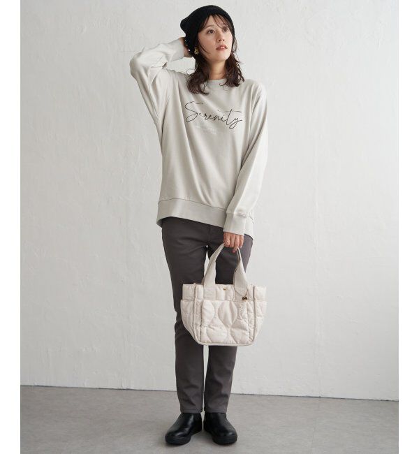 ikka「裏毛ロゴフォトスウェット」|パーカー|