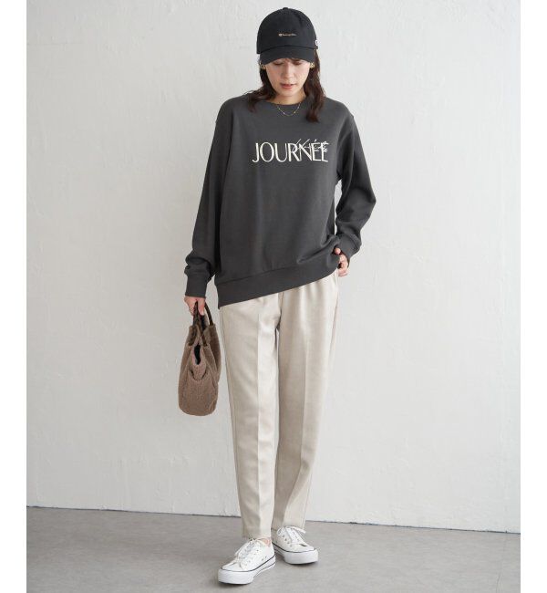 ikka「裏毛ロゴフォトスウェット」|パーカー|