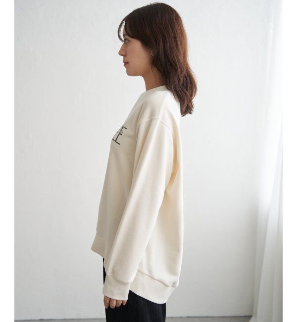 ikka「裏毛ロゴフォトスウェット」|パーカー|