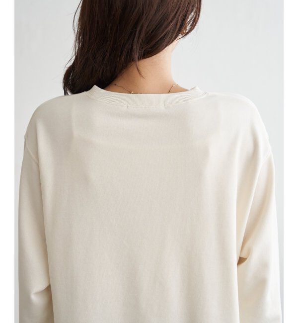 ikka「裏毛ロゴフォトスウェット」|パーカー|