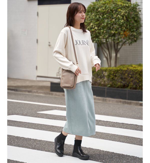 ikka「裏毛ロゴフォトスウェット」|パーカー|