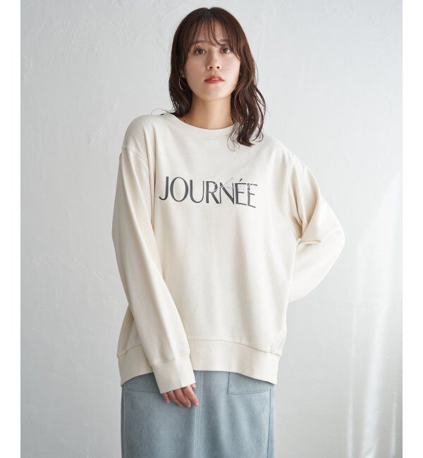 ikka「裏毛ロゴフォトスウェット」|パーカー|