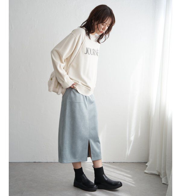 ikka「裏毛ロゴフォトスウェット」|パーカー|