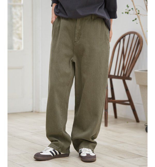Lbc with Life「【セットアップ着用可能】LBCゆるテーパードパンツ」|その他|カーキ