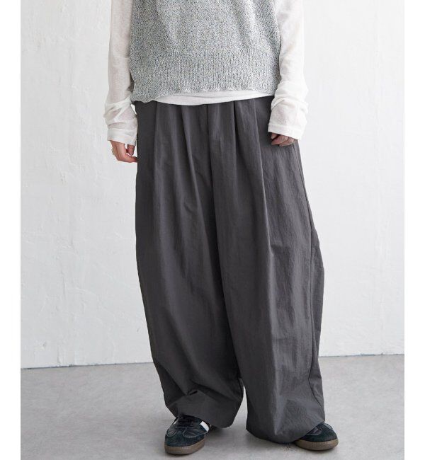 Lbc with Life「ナイロンギャザーワイドパンツ」|その他|