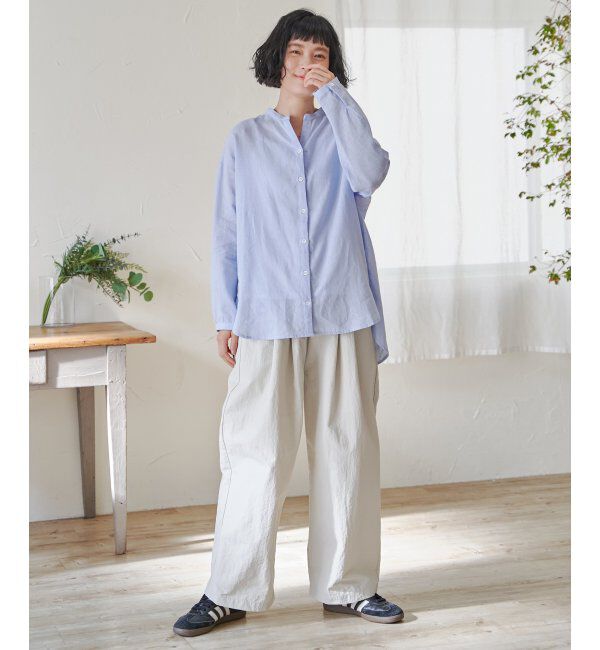 Lbc with Life「ナイロンギャザーワイドパンツ」|その他|