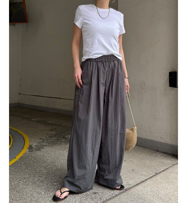 Lbc with Life「ナイロンギャザーワイドパンツ」|その他|