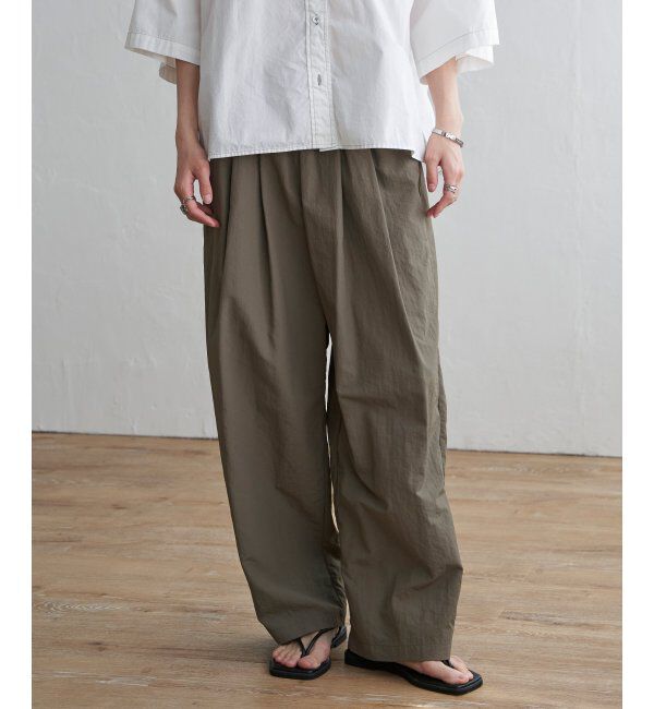 Lbc with Life「ナイロンギャザーワイドパンツ」|その他|