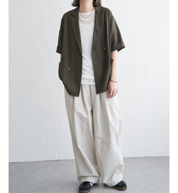 Lbc with Life「ナイロンギャザーワイドパンツ」|その他|