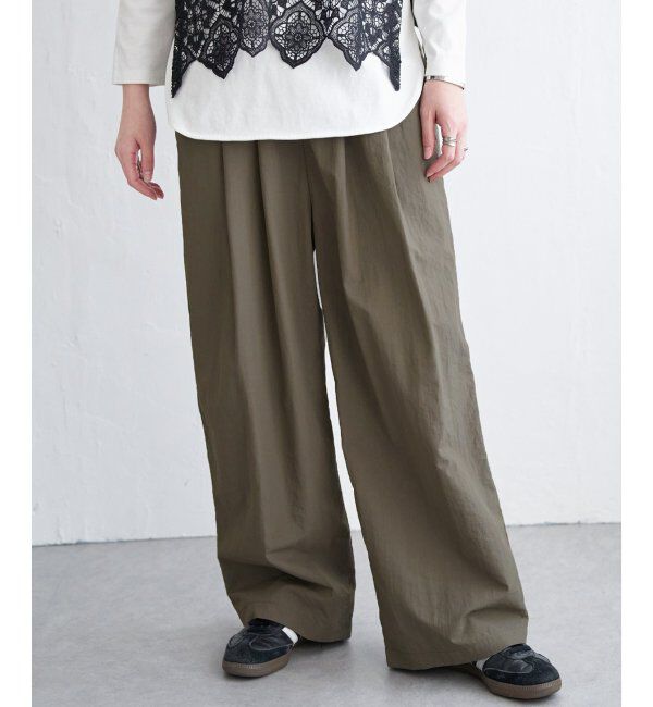 Lbc with Life「ナイロンギャザーワイドパンツ」|その他|
