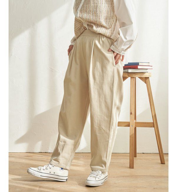 Lbc with Life「コットンゆるテーパードパンツ」|その他|