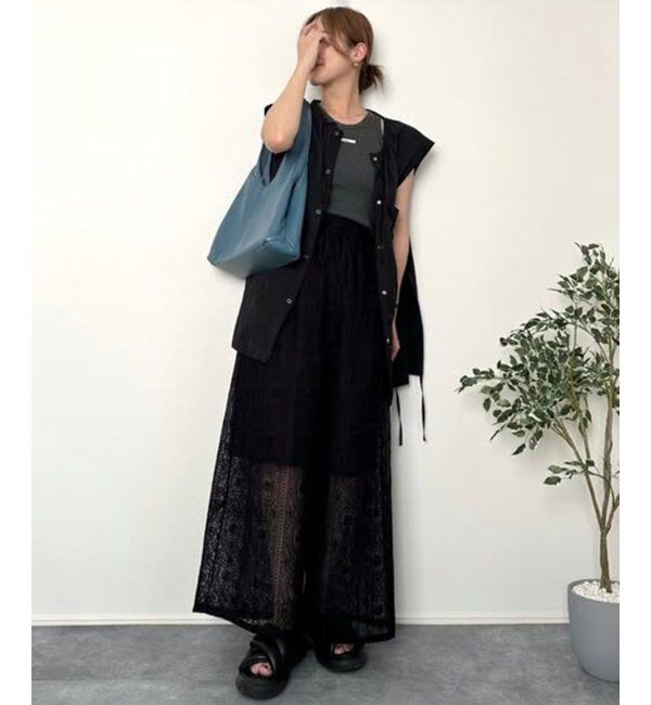 VENCE share style「刺繍レースワイドパンツ」|その他|