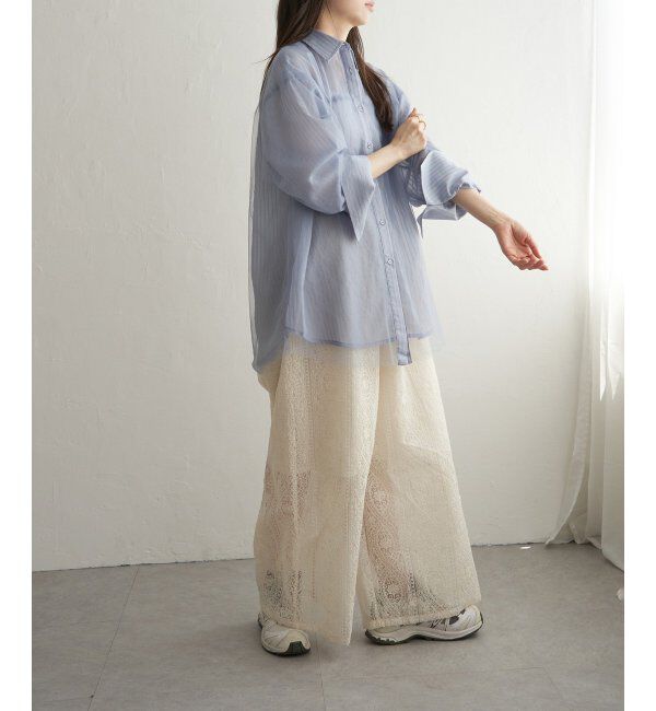 VENCE share style「刺繍レースワイドパンツ」|その他|