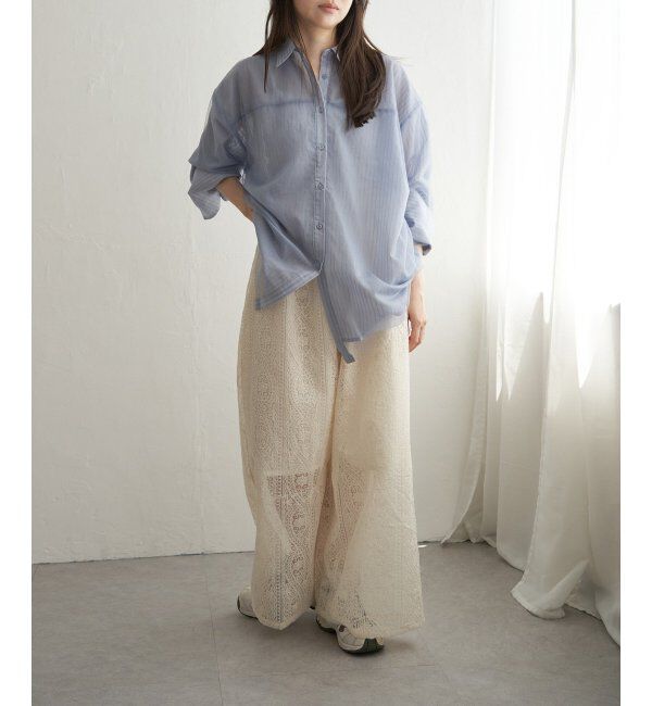 VENCE share style「刺繍レースワイドパンツ」|その他|