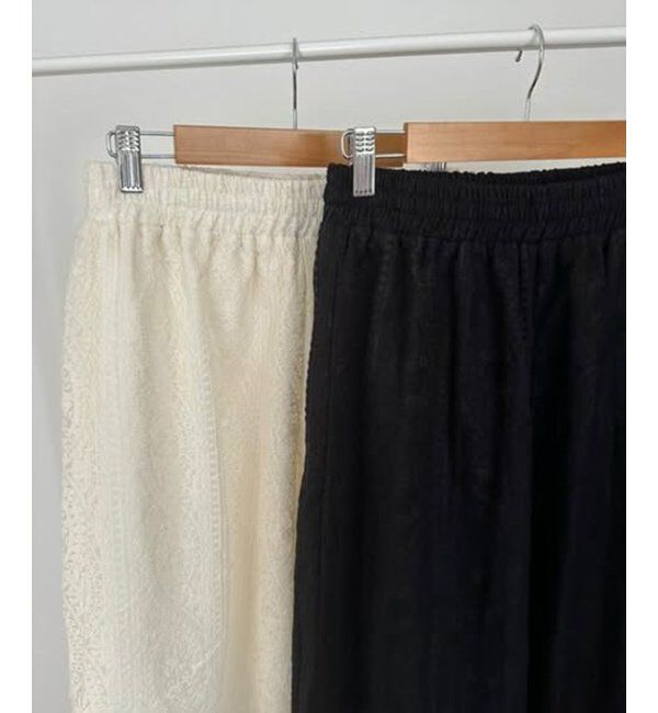 VENCE share style「刺繍レースワイドパンツ」|その他|