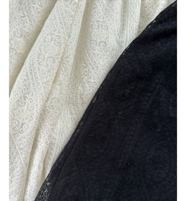 VENCE share style「刺繍レースワイドパンツ」|その他|