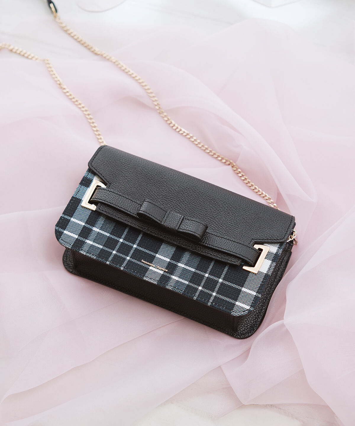 Samantha Thavasa「チェック柄エムシュシュⅢ ショルダーバッグ 大サイズ」|ショルダー・メッセンジャー|