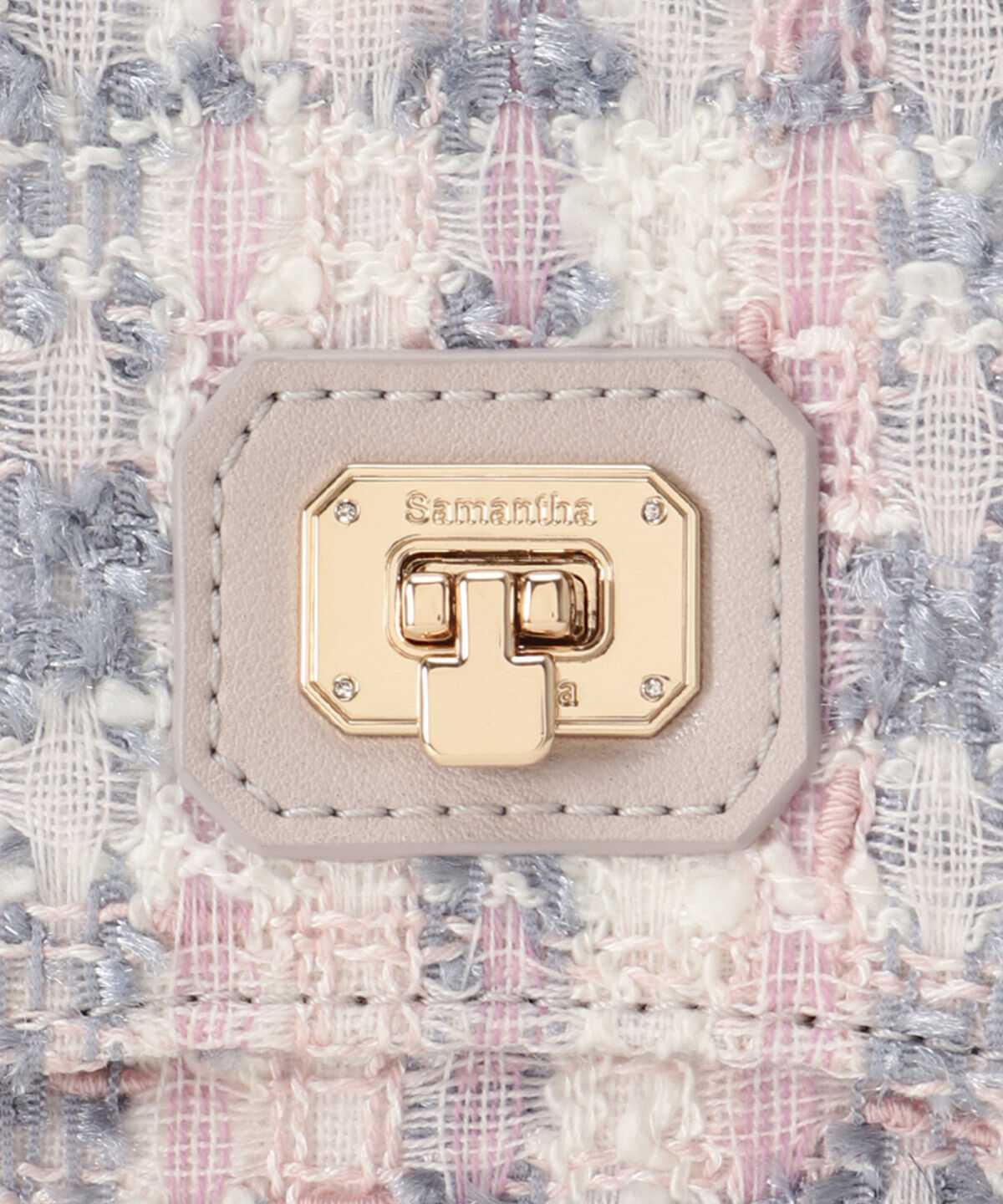 Samantha Thavasa「オリジナル金具ツイード ワンハンドルバッグ」|ハンドバッグ|