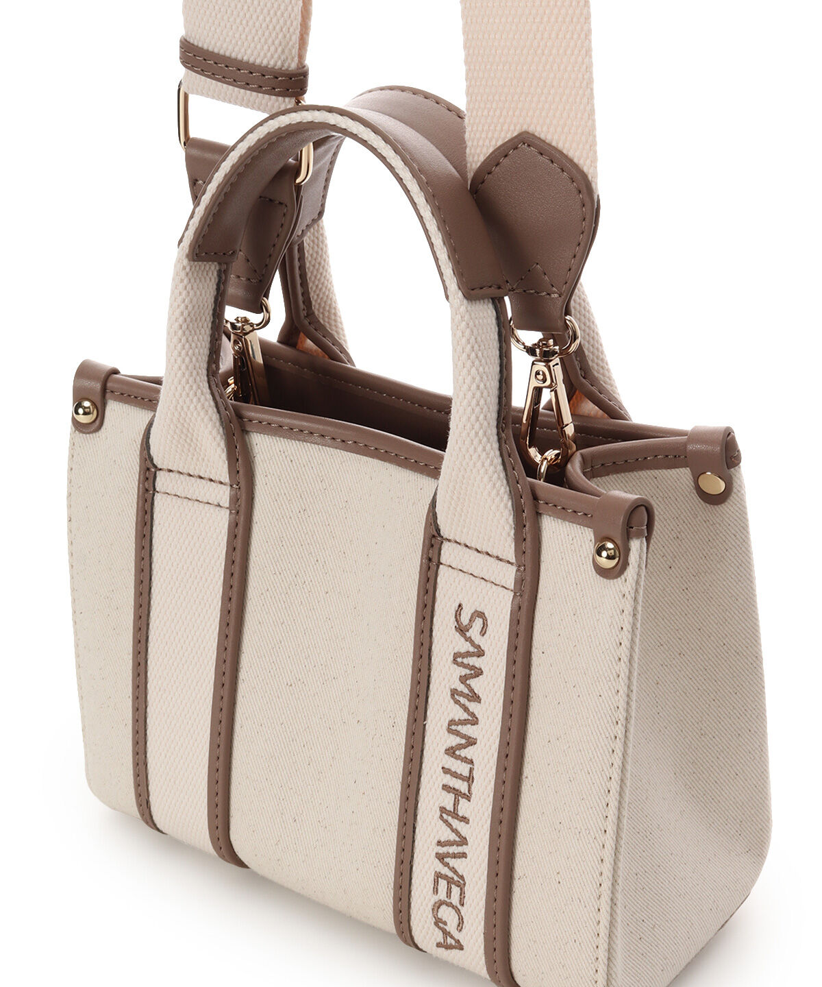 Samantha Vega「新色ロゴテープキャンバスショルダーバッグ（ミニ）」|ショルダー・メッセンジャー|