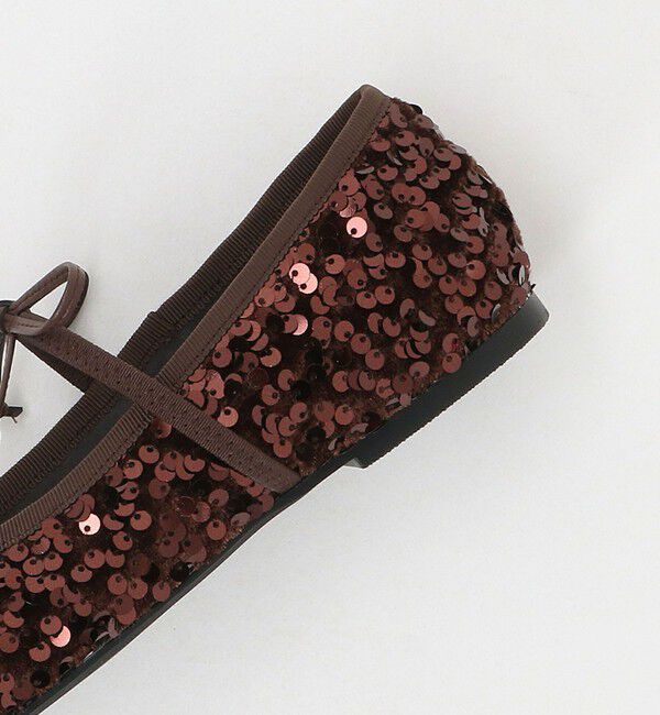 ODETTE E ODILE「＜SY＞スパンコールバレエ フラット10●&uarr;」|バレエシューズ|