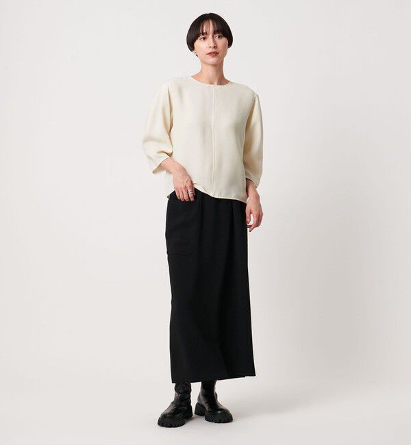 UNITED ARROWS「COMFY Tシャツライク ブラウス‐吸水速乾 UVカット ウォッシャブル‐」|シャツ・ブラウス|