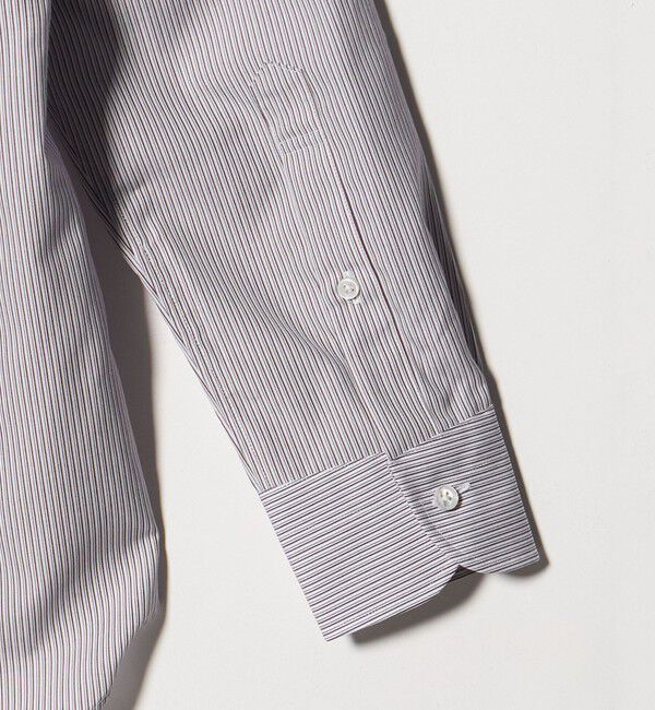 UNITED ARROWS「イージーケア AG オルタネイトストライプ ラウンドレギュラーカラーシャツ 抗菌防臭」|シャツ・ブラウス|