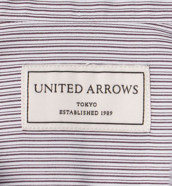 UNITED ARROWS「イージーケア AG オルタネイトストライプ ラウンドレギュラーカラーシャツ 抗菌防臭」|シャツ・ブラウス|