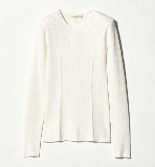 AEWEN MATOPH「＜AEWEN MATOPH＞コットンカシミヤミックス ショルダーパッドニット」|ニット・セーター|