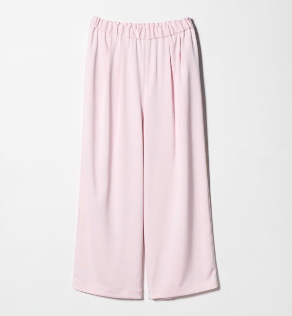UNITED ARROWS「クリーン サテン ワイドパンツ ‐ウォッシャブル‐」|チノ|LT.PINK