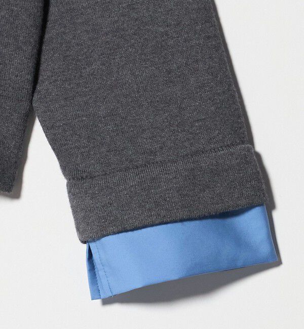 UNITED ARROWS「4WAY シャツコンビ ポロニット ‐ウォッシャブル‐」|ニット・セーター|